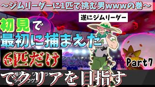 «ポケモン剣盾縛りプレイ»初見で最初に捕まえた6匹だけでクリアを目指す