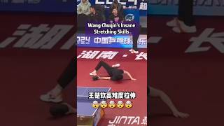 【莎头】王楚钦高难度拉伸惊呆现场球迷 WANG CHUQIN INSANE STRETCHING SKILLS 🤯 #wangchuqin #wtt #tabletennis