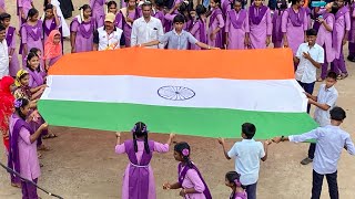 77th Independence Day celebrations @ ZPHS Duddukuru