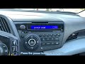 honda crz radio code reset