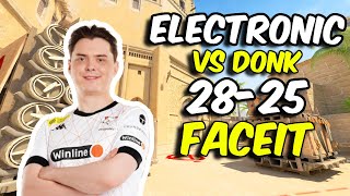 CS2 POV | electroNic vs DONK (Mirage) FACEIT Ranked Sep 11, 2024