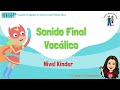 Identificar sonido final vocálico