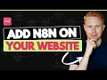 Add ChatGPT To Your Website In Minutes (n8n AI Chatbot)