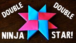 How to Make a Double Ninja Star (DIST-8) - Origami