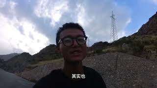 骑行独库公路，一人一车前往大小龙池露营在一片荒地，#骑行vlog