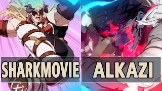 GBVSR:🔥SharkMovie (Ladiva) Vs Alkazi (Avatar Belial)🔥| High Level Gameplay.