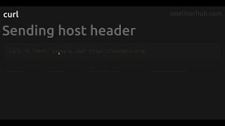 Sending host header #curl