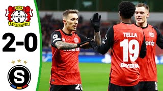 Bayer Leverkusen vs Sparta Praha (2-0) Nathan Tella Goal, All Goals and Extended Highlights