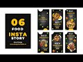 Food Instagram Story After Effects Template | Marketing Template for Restaurants, Hotel Promo