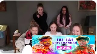Jai Jai Shivshankar Song reaction   from  WAR    Hrithik Roshan foreigners reaction