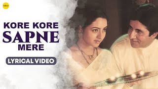 Kore Kore Sapne Mere | Amitabh Bachchan & Soundarya | Sooryavansham | Romantic Song | Lyrical Video