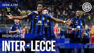NO-LOOK ASSIST BY ARNA 🪄 | INTER 2-0 LECCE | HIGHLIGHTS | SERIE A 23/24 ⚫🔵🇬🇧