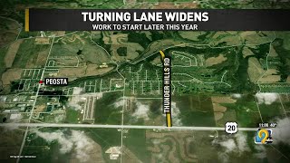 Dubuque County plans to widen a turning lane on Highway 20 near Peosta