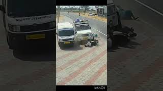 Bike accident with bolero pickup #viral #shorts