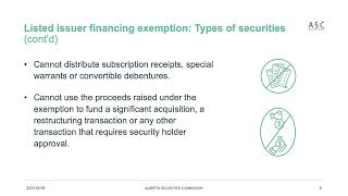 ASC webinar: Listed Issuer Financing Exemption (LIFE) (part 1)