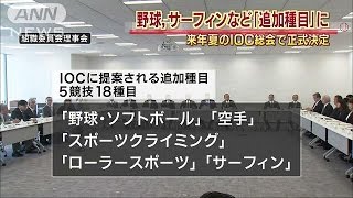 野球や空手など・・・東京五輪の追加種目5競技が決定(15/09/28)