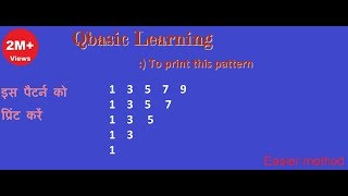 Print this pattern : 13579 1357 135 13 1 in Qbasic