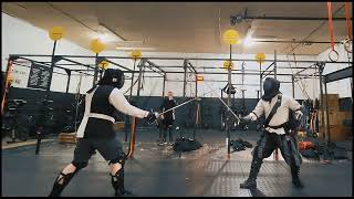 S4 - Bastard Sword vs Rapier - HEMA Steel Sword Fighting - Striders Sword