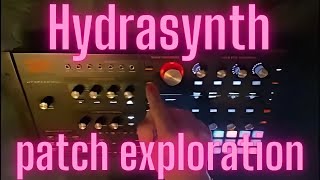 Hydrasynth Deep Dive//Self-generative patch