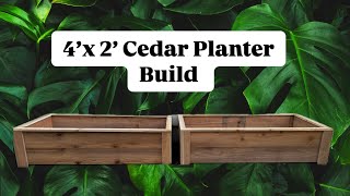 4’x2’ Cedar Planter DIY Build | Step by Step