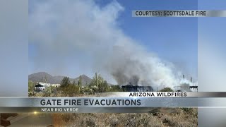 Evacuations in place for Arizona wildfire north of Scottsdale