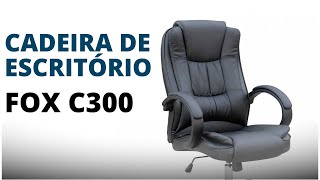 CADEIRA DE ESCRITÓRIO PRESIDENTE FOX RACER C300 - PRETA