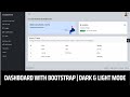 Admin Dashboard Using Bootstrap 5 | Dashboard Template Using Bootstrap 5 | Dark/Light