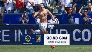 SLO-MO: Zlatan Ibrahimovic equalizes with a stunning volley in LA Galaxy debut