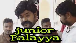 Junior Balayya with makeup artist