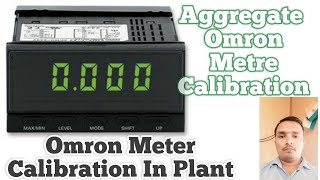 Batching plant aggregate load cell calibration omron metre level key full detail #sunilsingh