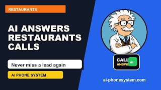 Restaurants AI Phone System | Stop Missing Customer Calls