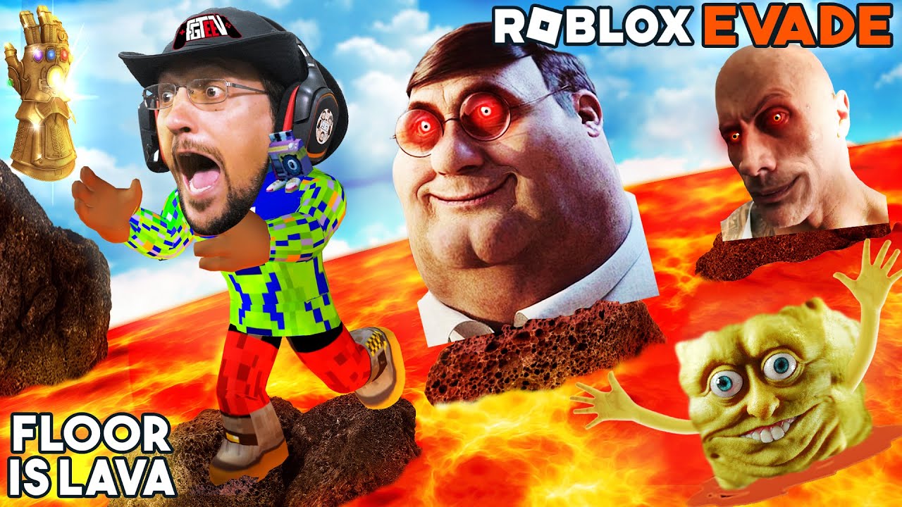 Roblox Evade the Floor is Lava (FGTeeV vs. The NextBots)