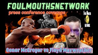 McGregor Mayweather Live press conference (response video)
