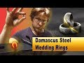 Forging Damascus + Gold Wedding Rings!