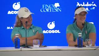 Caroline Hedwall, Linn Grant \u0026 Maja Stark · Press Conference · 2023 The Solheim Cup