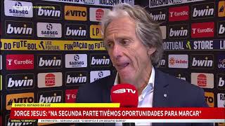 "Flash-Interview" de JORGE JESUS (SL Benfica 1-3 Sporting CP).