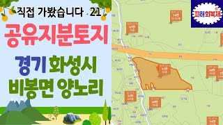 공유지분토지 직접 가봤습니다. 경기 화성시 비봉면 양노리 [블로그-공유지분토지 매매솔루션, 카페-공유지분토지 투자자 모임] 검색!