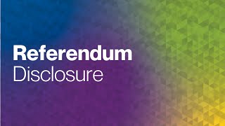 Referendum Disclosure