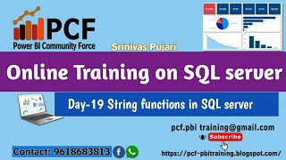 DAY19 STRING FUNCTIONS IN SQL SERVER||ASCII||LTRIM||RTRIM||UPPER||LOWER||LEN||REVERSE||LEFT||RIGHT