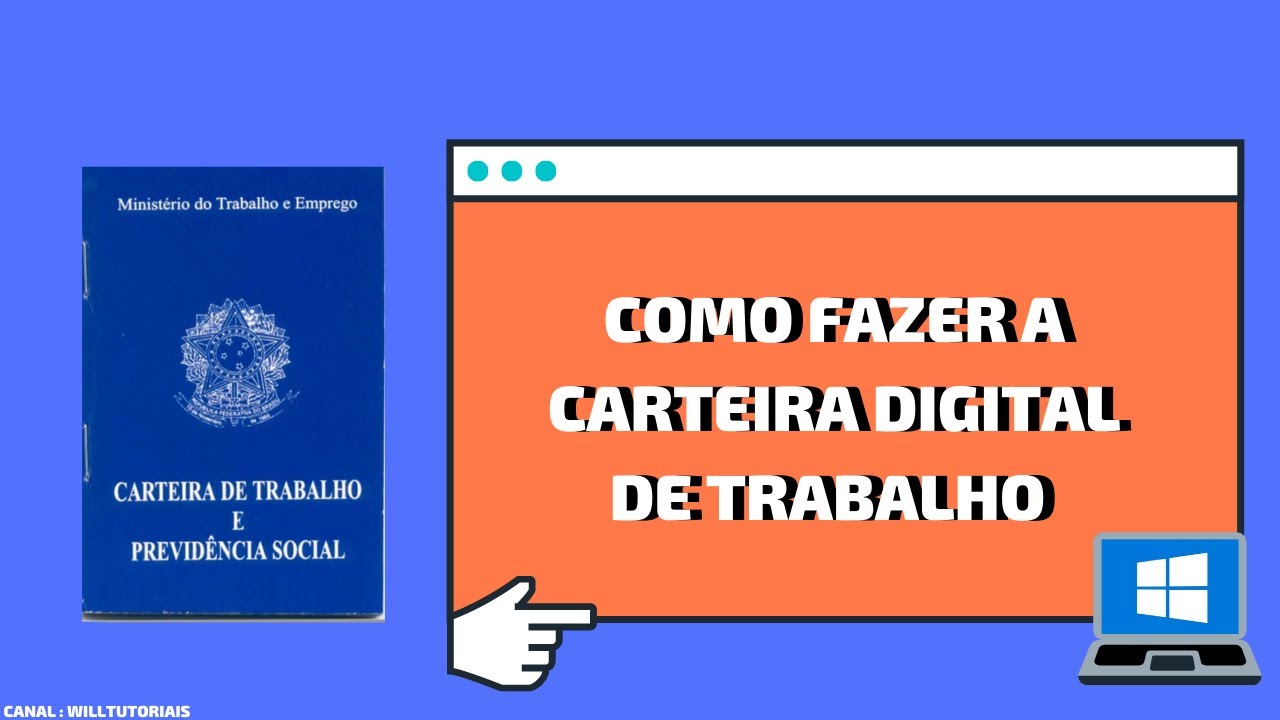 Como Fazer A CARTEIRA DIGITAL De Trabalho - YouTube