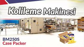 Emka Makine I Kolileme Tesisi I BM250S Case Packer Machine #casepacker #packagingmachine #vffs