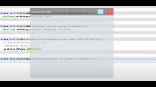 JFrame Customize Title Bar with Minimize and Close Buttons - NetBeans