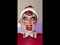 something is wrong with my elf on the shelf 😳🧝‍♀️ christmas horror makeup makeup elfontheshelf