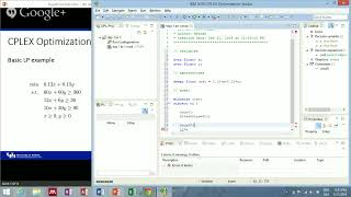 CPLEX Seminar - Getting started with CPLEX Studio (part 1)