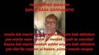 HASSAN PILOTE GADA/ MEELA LUK MARIN MEELAH ADDAL ANYOM KAH AKKALEM/ MED AHMED QAFAR-BAXA GANNAGEYA-