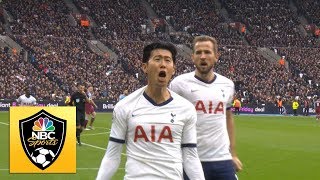 Son Heung-min scores Spurs' first goal under Jose Mourinho v. West Ham | Premier League | NBC Sports