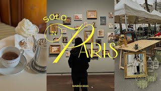 4 days in Paris travel vlog 2024 - museums, cafes, flea market, bakeries, le mar