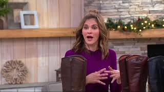 Frye Leather Tall Shaft Pull-on Boots - Melissa Button2 on QVC