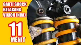 DIY-PASANG SHOCK BELAKANG NEW VIXION ADVANCE SENDIRI