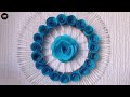 Beautiful Wall Hanging Using Cotton Earbuds  Paper Crafts For Home Decoration  DIY Wall Decor